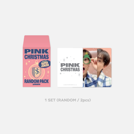 [SUPER JUNIOR] 2022 Photo Card Random Pack - 2022 Pink Christmas