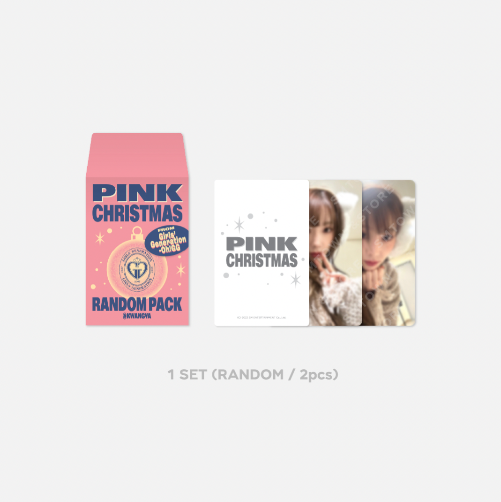 [SNSD GIRLS GENERATION] 2022 Photo Card Random Pack - 2022 Pink Christmas