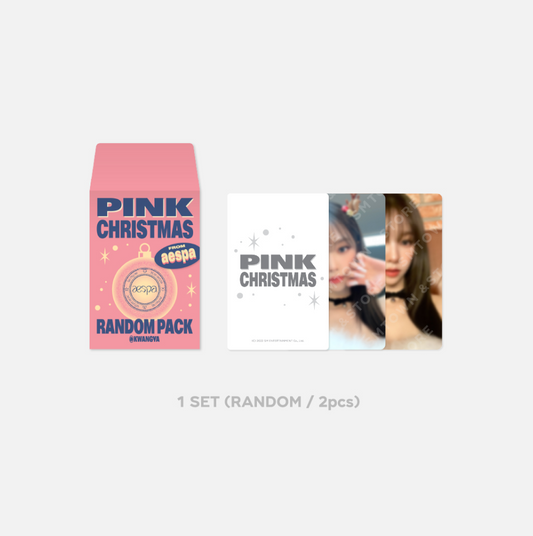[AESPA] 2022 Photo Card Random Pack - 2022 Pink Christmas