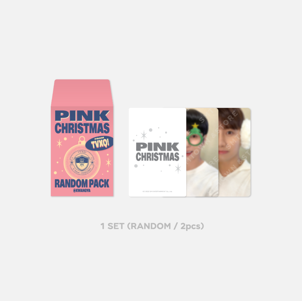 [TVXQ] 2022 Photo Card Random Pack - 2022 Pink Christmas