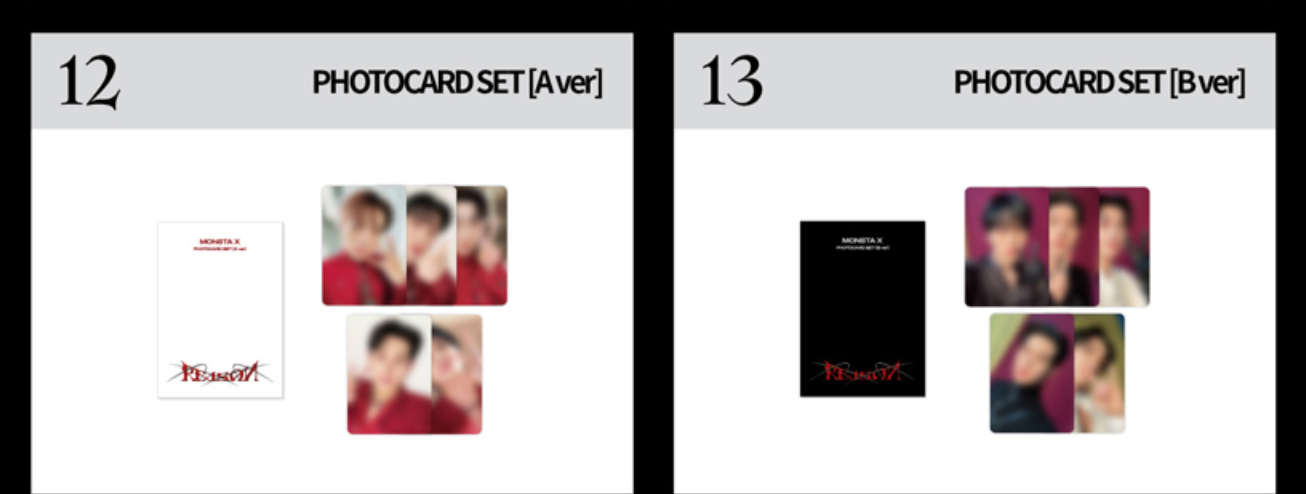 [MONSTA X] Exhibition & Pop Up Store 'Reason' Photocard Set