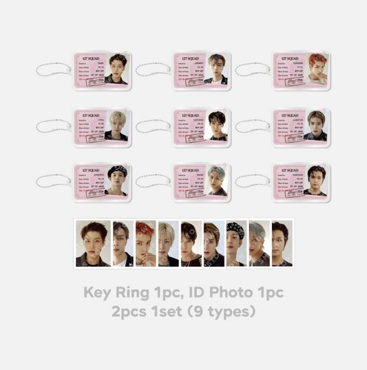 [NCT] NCT 127 : Ay-Yo : ID Card Keyring + ID Photo Set