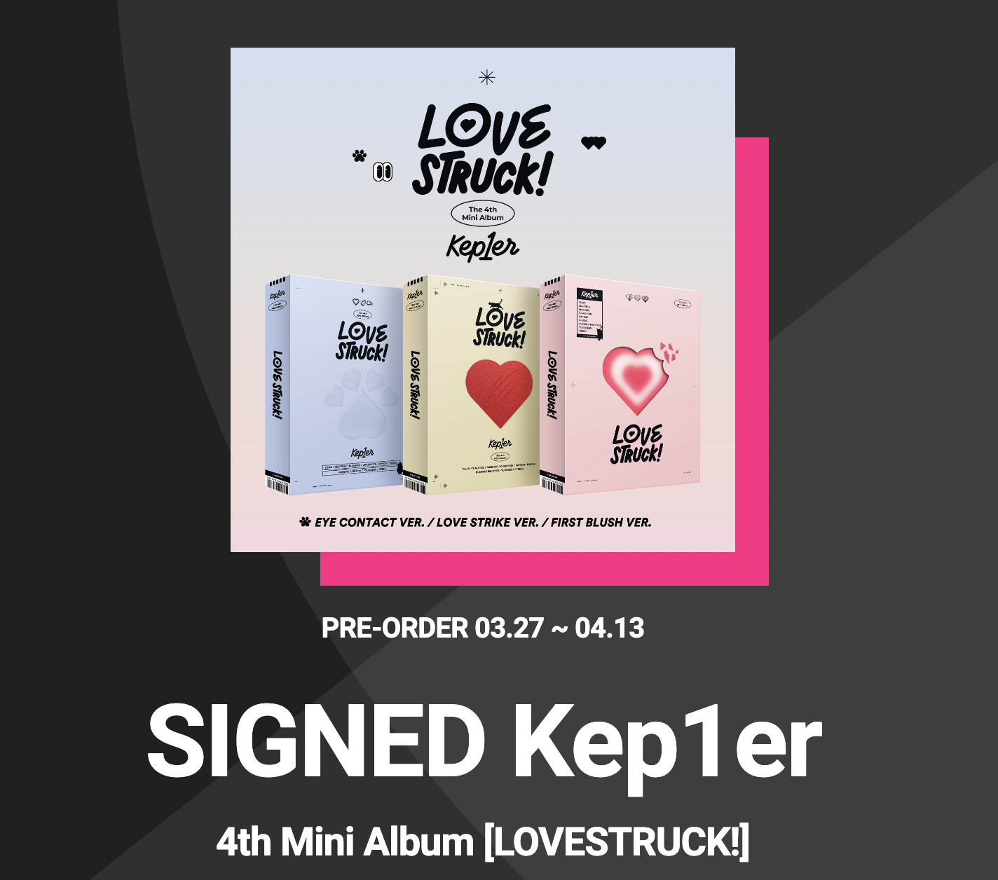 [KEP1ER] Lovestruck : Signed Album