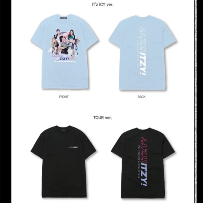[ITZY] Premier Showcase Tour Merchandise : T-Shirts