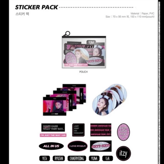 [ITZY] Premier Showcase Tour Merchandise : Sticker Pack