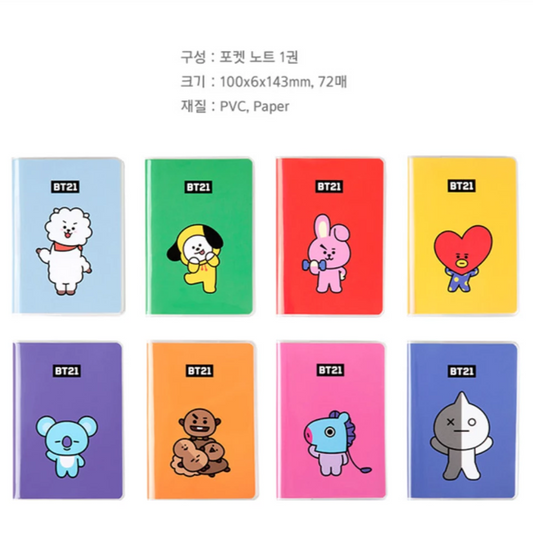 [BT21] Pocket Note Book