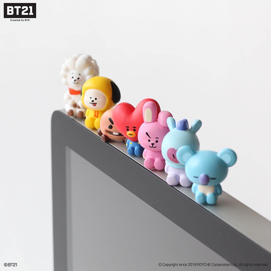 新品●7種類フルコンプセット●ROYCHE●BTSグッズBT21　TV型加湿器 BT21 MONITOR FIGURE
