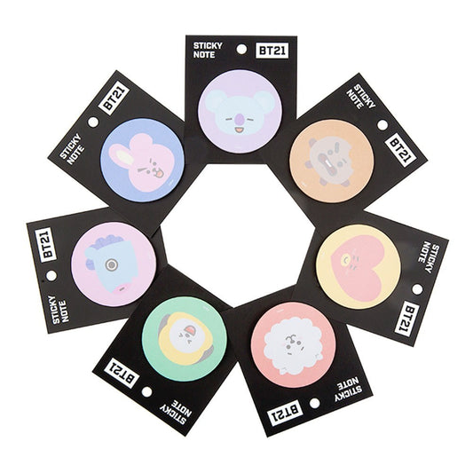 [BT21] Sticky Note Round Circle