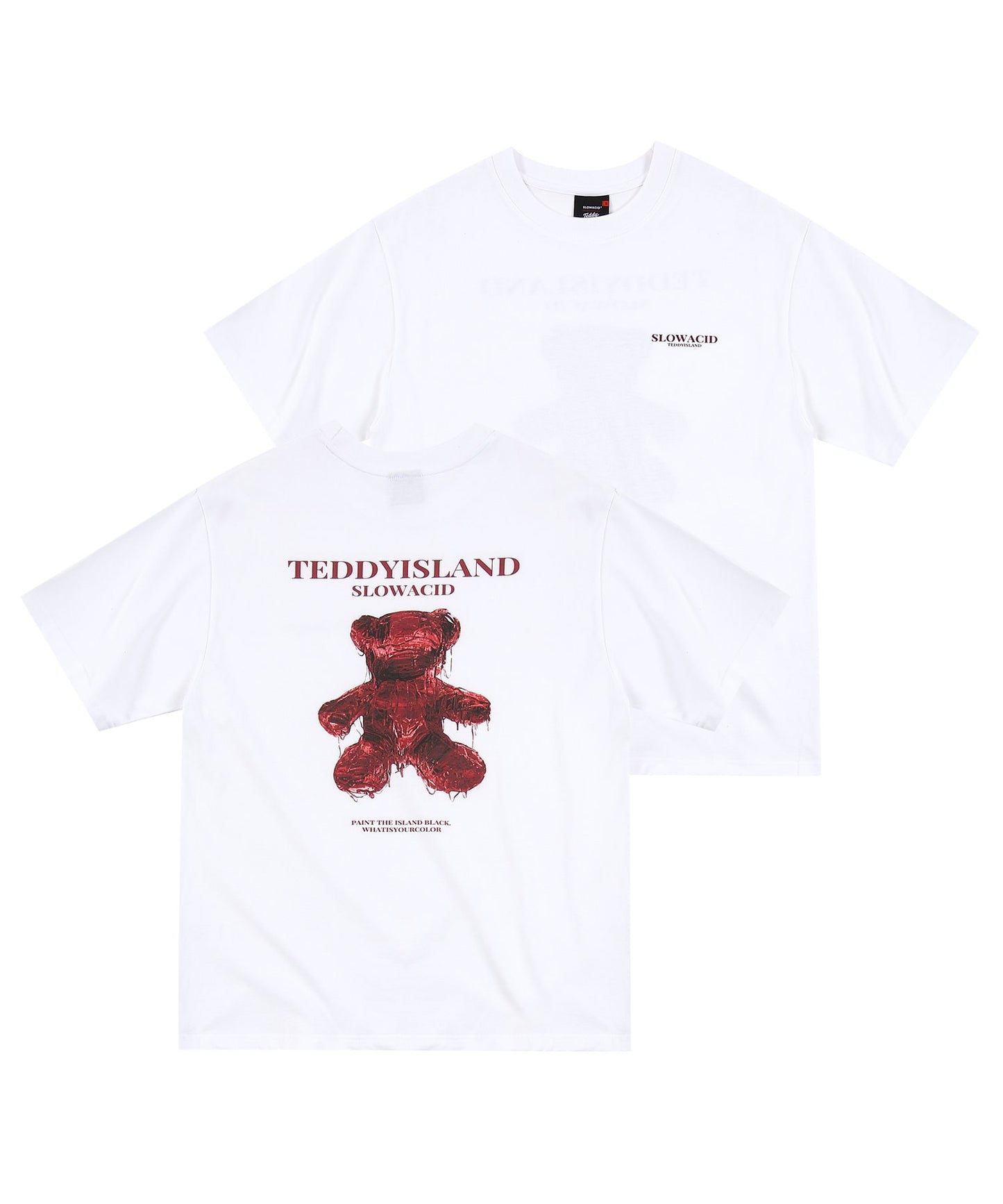 [NCT] Slow Acid x Teddy Island : Summer 127 : Oil Teddy T-Shirt