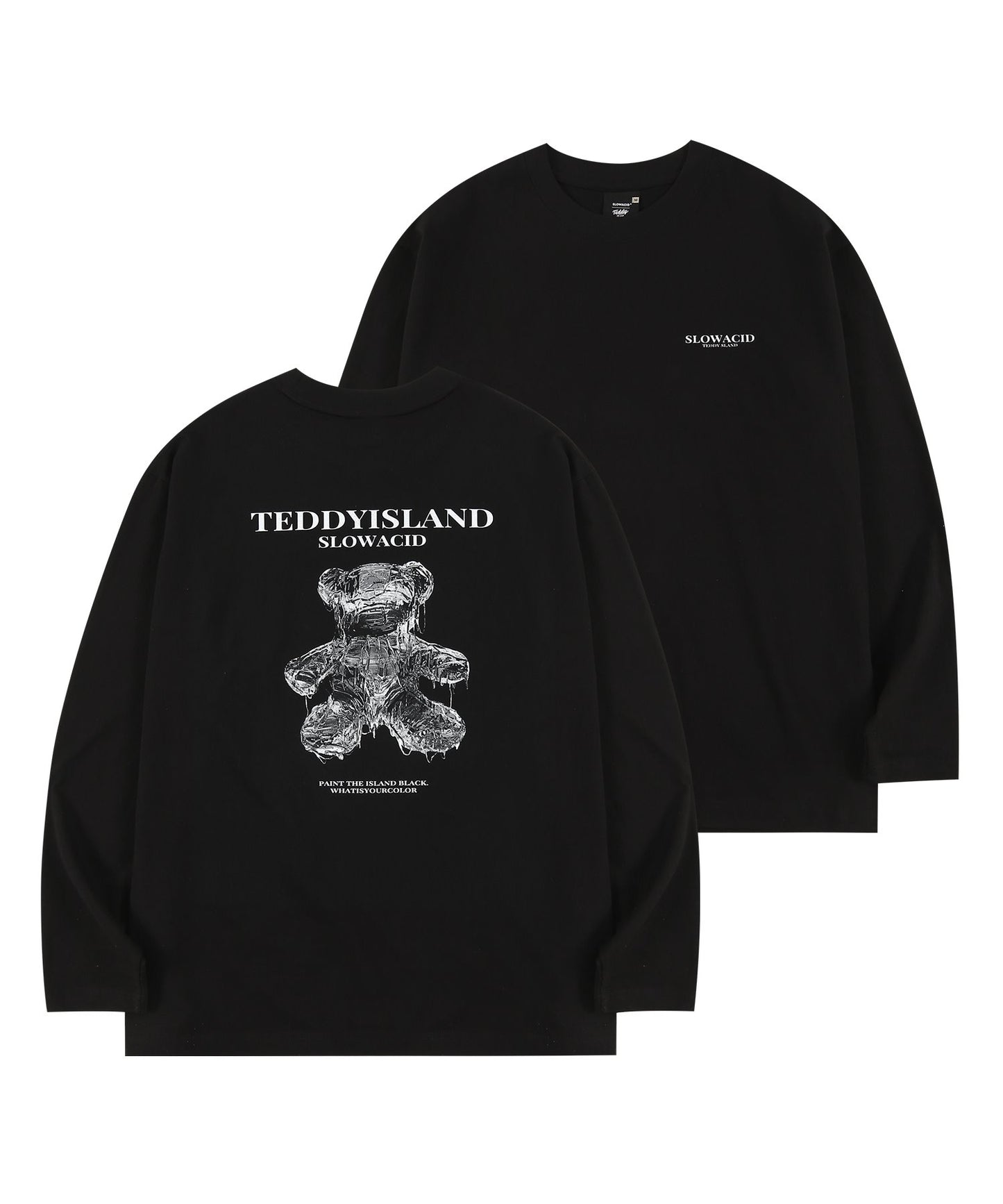 [NCT] Slow Acid x Teddy Island : Summer 127 : Oil Teddy Long Sleeve T-Shirt