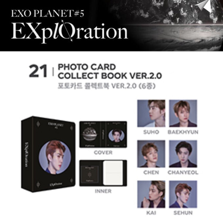 [EXO] Exo Planet #5 Concert Merchandise : ExplOration : Photocard Collect Book