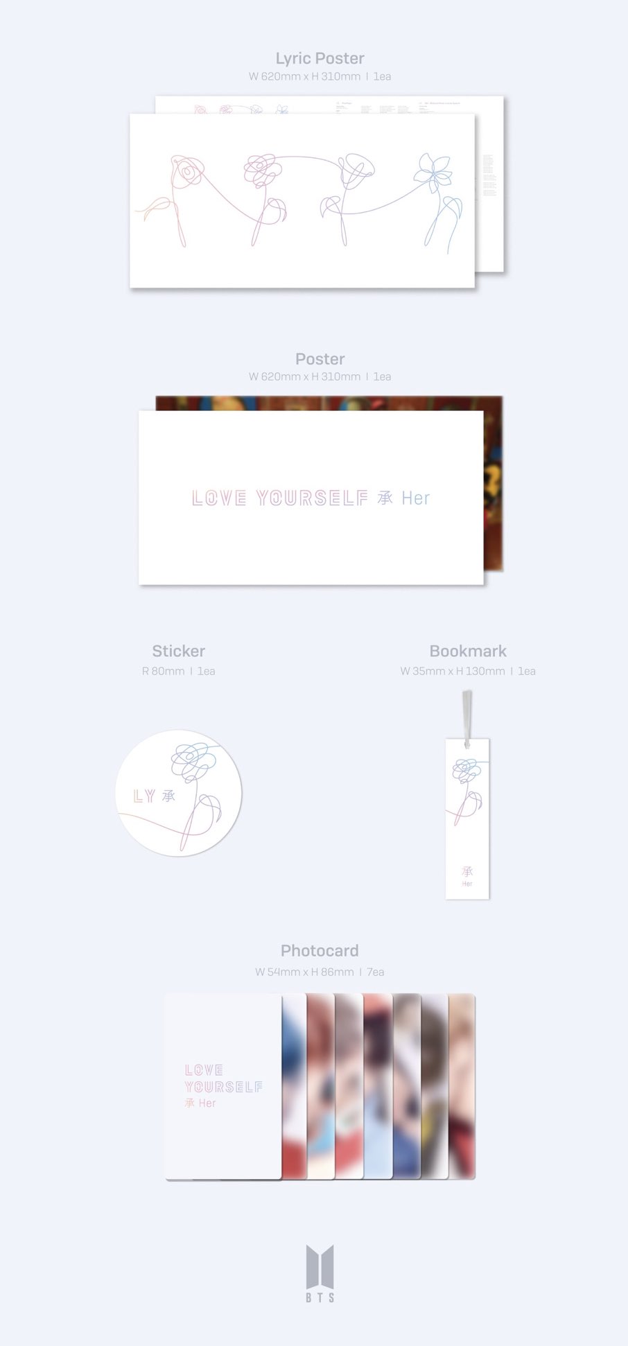 [BTS] “Love Yourself 承 ‘Her’” Vinyl (LP)