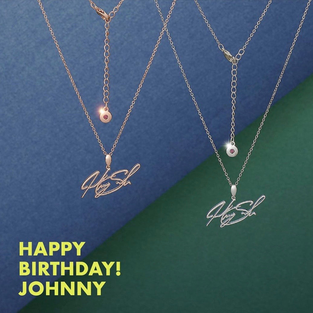 [NCT] Artist Birthday Necklace : Happy Birthday! Johnny