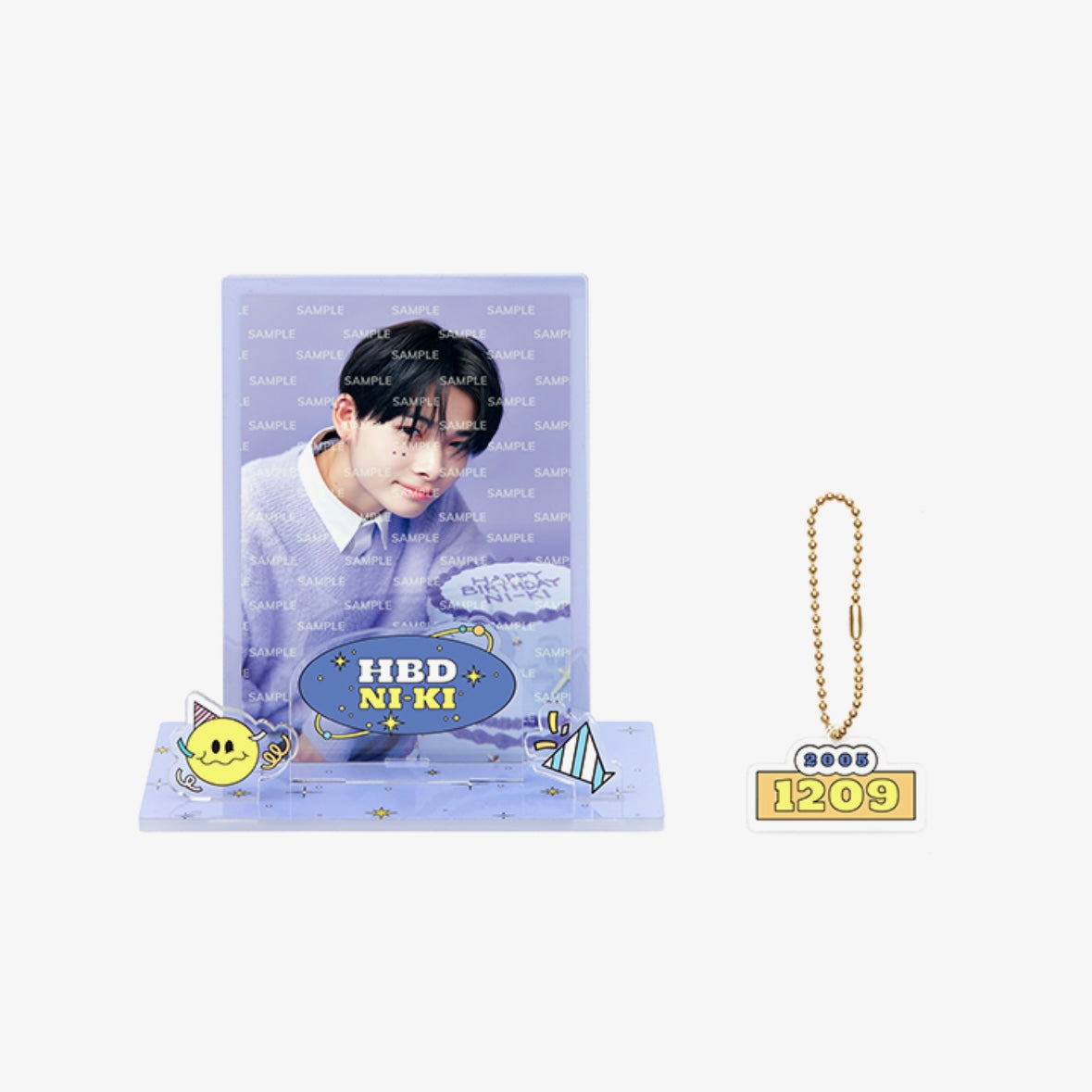 ENHYPEN] Ni-Ki : Birthday Official Merch : Acrylic Frame & Keyring