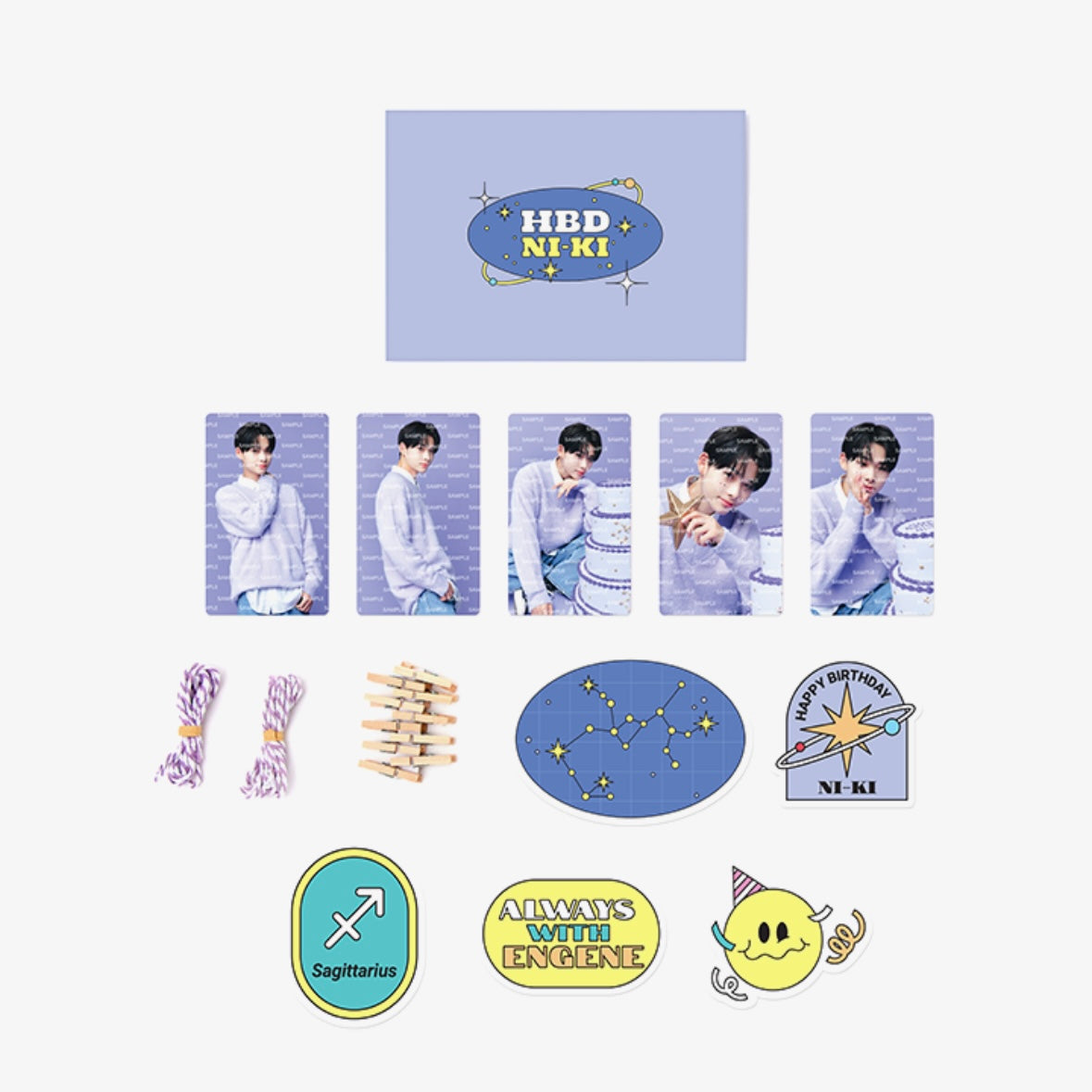 [ENHYPEN] Ni-Ki : Birthday Official Merch : DIY Photo Card Garland