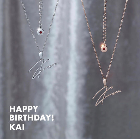 [EXO] Artist Birthday Necklace : Happy Birthday! Kai Kim Jong In