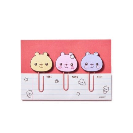 [MONSTA X] Twotuckgom x Monsta X : Tutu Bear Book Clip Set