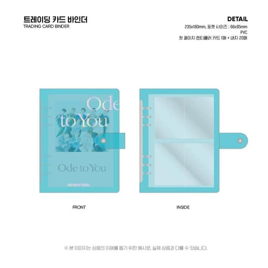 [SEVENTEEN] Ode to You Concert Merchandise : Trading Card Binder Set