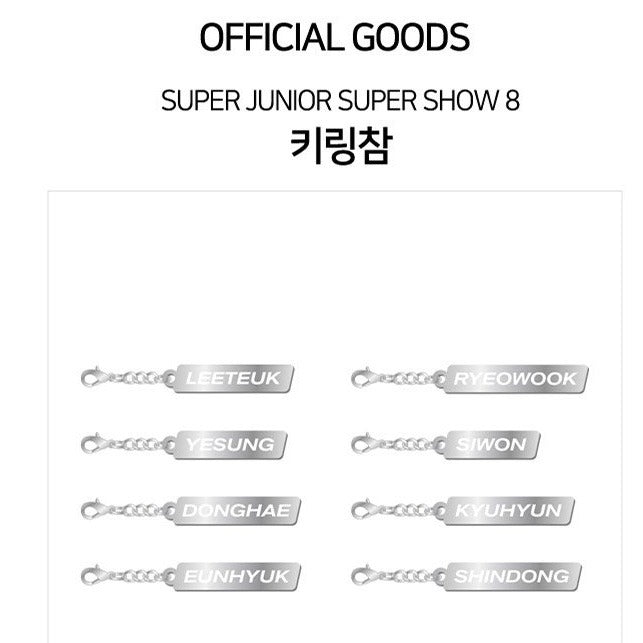 [SUPER JUNIOR] Super Show 8 Keyring Charm