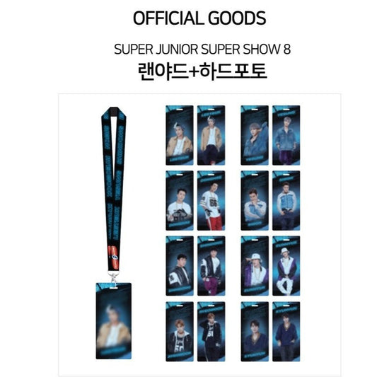 [SUPER JUNIOR] Super Show 8 Lanyard + Hard Photo