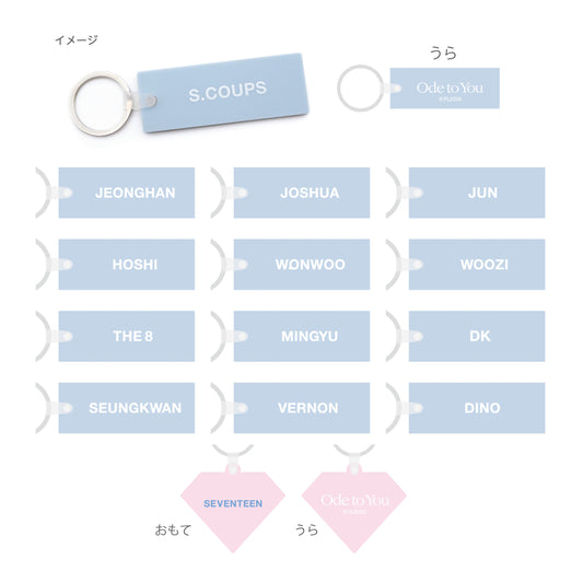 [SEVENTEEN] World Tour : Ode To You In Japan : Rubber Keyring